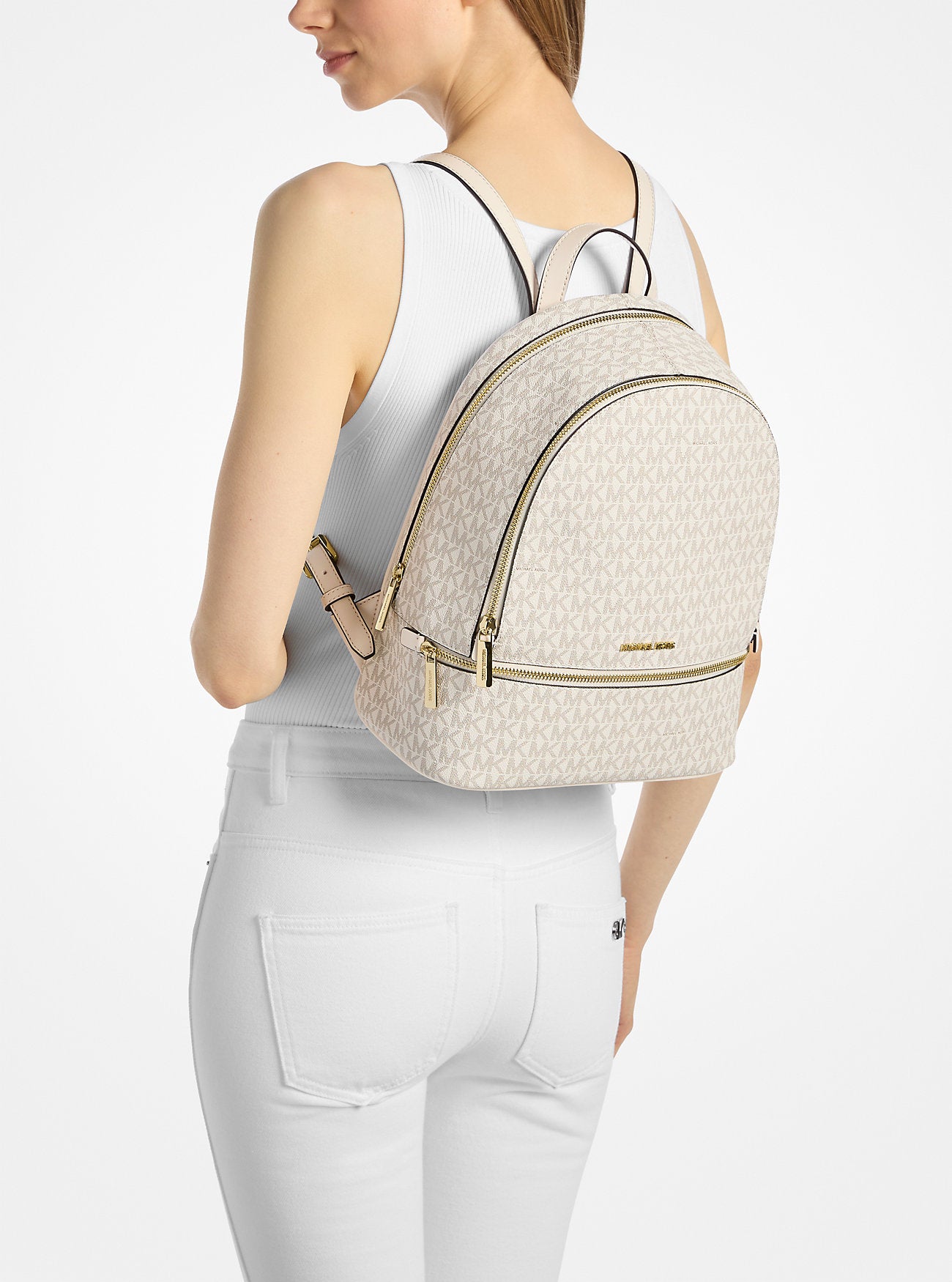 Mochila Michael Kors Rhea Vainila