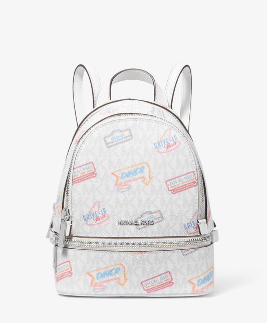 Mochila Michael Kors Mini Rhea Printed