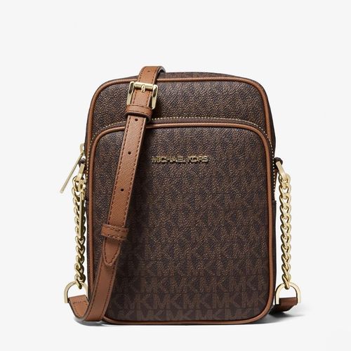 Cartera Michael Kors Jet Set Slim Café