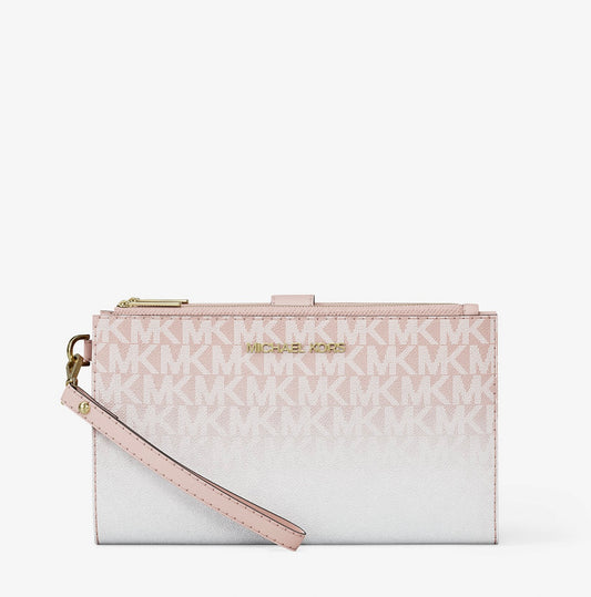 Billetera Michael Kors Jet Set Travel Ombré Rosé