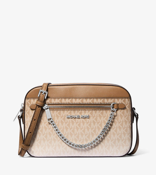 Cartera Michael Kors Jet Set Logo Ombré Brown