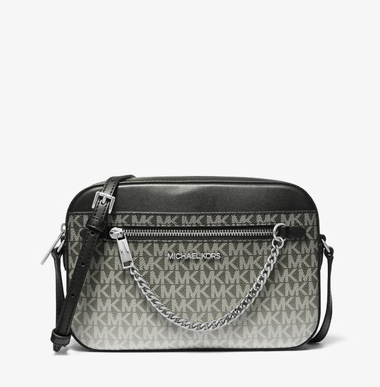 Cartera Michael Kors Jet Set Logo Ombré Black