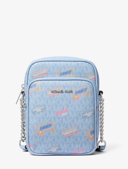 Cartera Michael Kors Slim Embellished Sky Blue