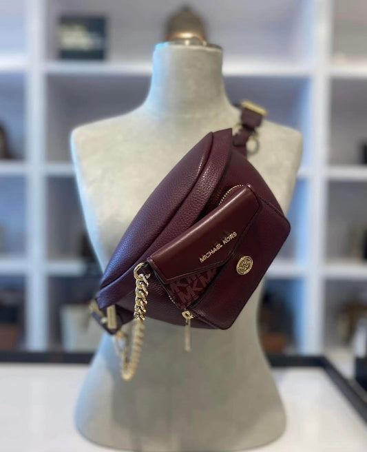 Banano Michael Kors Maisie 2 en 1 Burgundy Small
