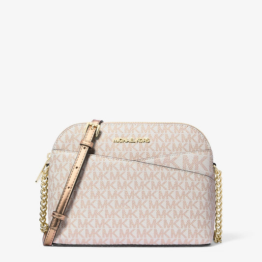 Cartera Michael Kors Dome Metallic Rose Gold