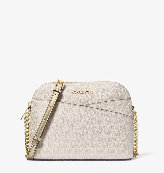 Cartera Michael Kors Dome Metallic Gold