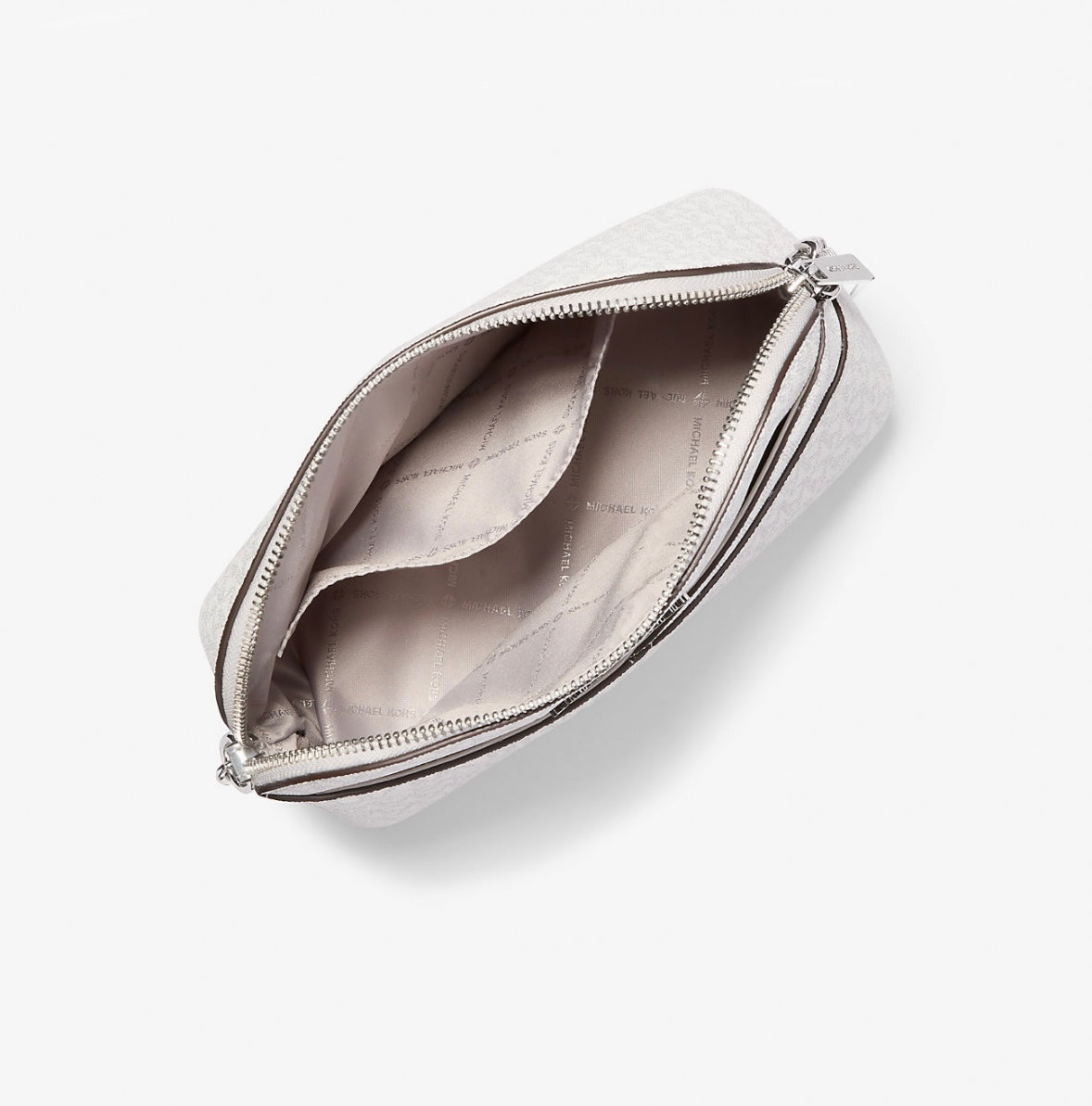 Cartera Michael Kors Dome Metallic White