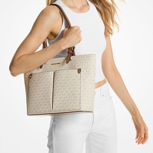 Cartera Michael Kors Jet Set Pocket Vainilla
