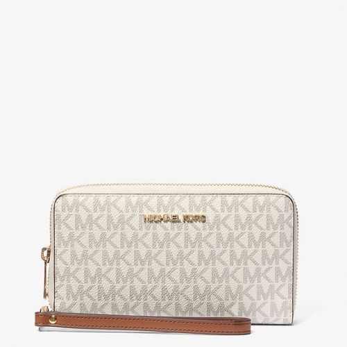 Billetera Michael Kors Wristlet Vainilla